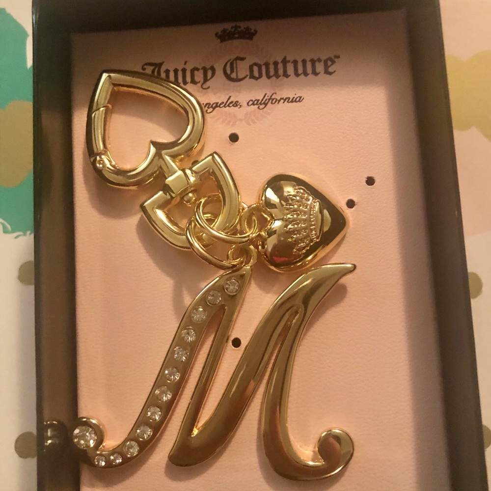 Juicy Couture Letter M keychain. authentic